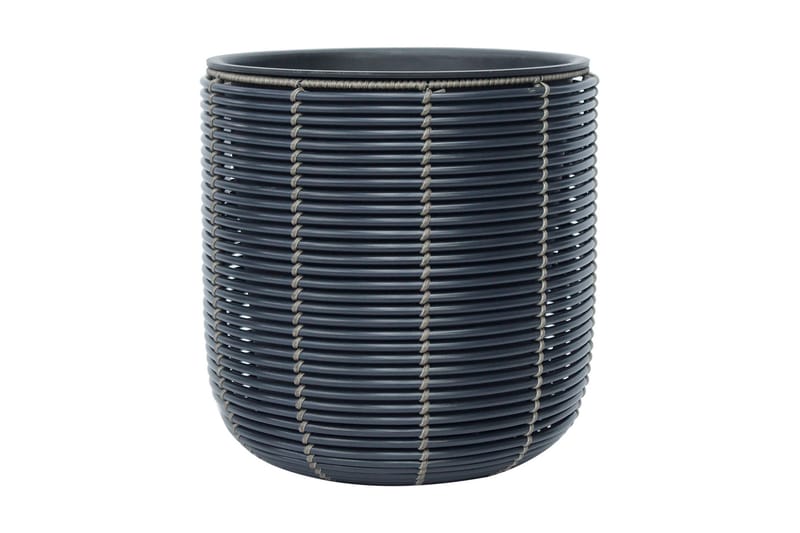 Wicker Blomsterkrukke D35xH36 cm Svart - Interiør - Dekorasjon & innredningsdetaljer - Krukker - Utepotter