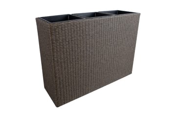 Wicker Dyrkingskasse 110x39xH88 cm Mørkebrun - Interiør - Dekorasjon & innredningsdetaljer - Krukker - Utepotter