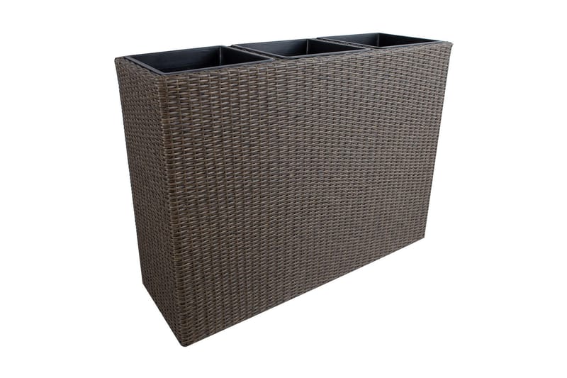 Wicker Dyrkingskasse 110x39xH88 cm Mørkebrun