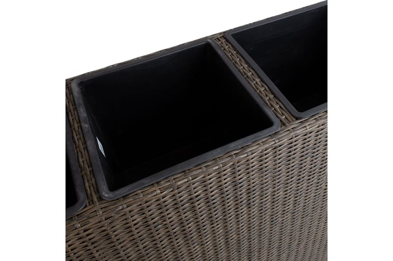 Wicker Dyrkingskasse 110x39xH88 cm Mørkebrun - Interiør - Dekorasjon & innredningsdetaljer - Krukker - Utepotter