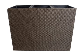 Wicker Dyrkingskasse 110x39xH88 cm Mørkebrun - Interiør - Dekorasjon & innredningsdetaljer - Krukker - Utepotter
