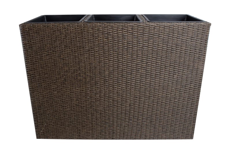 Wicker Dyrkingskasse 110x39xH88 cm Mørkebrun - Interiør - Dekorasjon & innredningsdetaljer - Krukker - Utepotter