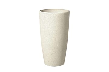 Trädgårdskruka Beliani Abdera set om 2 Beige, 31x31x58 cm Beige - Interiør - Dekorasjon & innredningsdetaljer - Krukker - Utepotter