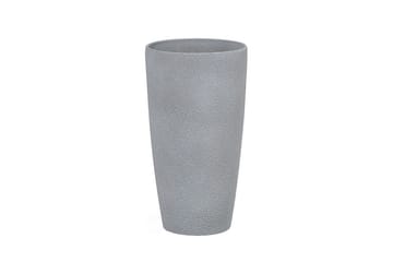 Trädgårdskruka Beliani Abdera set om 2 Grå, 23x23x42 cm Grey - Interiør - Dekorasjon & innredningsdetaljer - Krukker - Utepotter