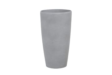 Trädgårdskruka Beliani Abdera set om 2 Grå, 31x31x58 cm Grey - Interiør - Dekorasjon & innredningsdetaljer - Krukker - Utepotter