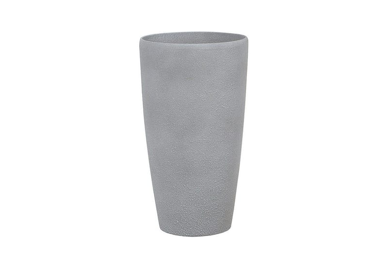 Trädgårdskruka Beliani Abdera set om 2 Grå, 31x31x58 cm Grey - Interiør - Dekorasjon & innredningsdetaljer - Krukker - Utepotter