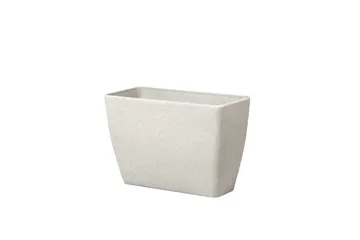 Trädgårdskruka Beliani Baris set om 2 Beige, 60x27x41 cm Beige - Interiør - Dekorasjon & innredningsdetaljer - Krukker - Utepotter