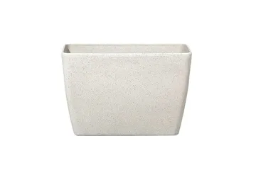 Trädgårdskruka Beliani Baris set om 2 Beige, 60x27x41 cm Beige - Interiør - Dekorasjon & innredningsdetaljer - Krukker - Utepotter