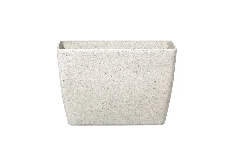 Trädgårdskruka Beliani Baris set om 2 Beige, 60x27x41 cm Beige - Interiør - Dekorasjon & innredningsdetaljer - Krukker - Utepotter