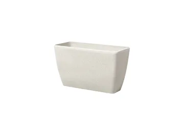 Trädgårdskruka Beliani Baris set om 2 Beige, 74x32x45 cm Beige - Interiør - Dekorasjon & innredningsdetaljer - Krukker - Utepotter