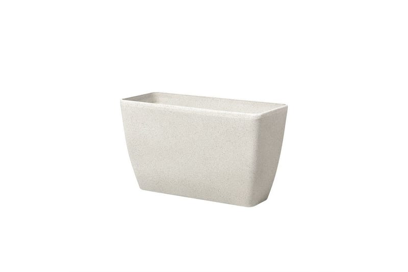 Trädgårdskruka Beliani Baris set om 2 Beige, 74x32x45 cm Beige - Interiør - Dekorasjon & innredningsdetaljer - Krukker - Utepotter