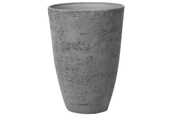 Trädgårdskruka Beliani Camia set om 2 Beige, 51x51x71 cm Grey - Interiør - Dekorasjon & innredningsdetaljer - Krukker - Utepotter