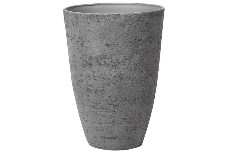 Trädgårdskruka Beliani Camia set om 2 Beige, 51x51x71 cm Grey - Interiør - Dekorasjon & innredningsdetaljer - Krukker - Utepotter