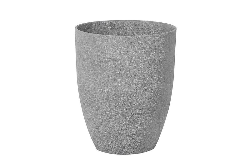 Trädgårdskruka Beliani Croton set om 2 Grå, 35x35x42 cm Grey - Interiør - Dekorasjon & innredningsdetaljer - Krukker - Utepotter