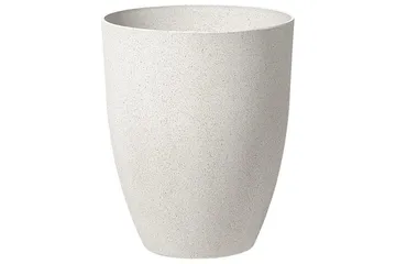Trädgårdskruka Beliani Croton set om 2 Grå, 43x43x52 cm White - Interiør - Dekorasjon & innredningsdetaljer - Krukker - Utepotter
