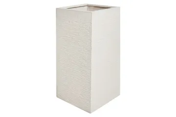 Trädgårdskruka Beliani Dion Beige, 33x33x70 cm Beige - Interiør - Dekorasjon & innredningsdetaljer - Krukker - Utepotter