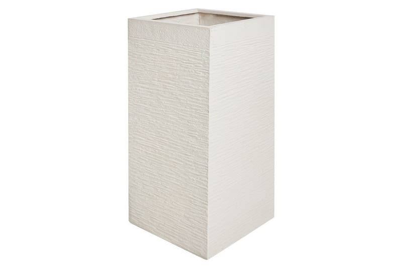 Trädgårdskruka Beliani Dion Beige, 33x33x70 cm Beige - Interiør - Dekorasjon & innredningsdetaljer - Krukker - Utepotter