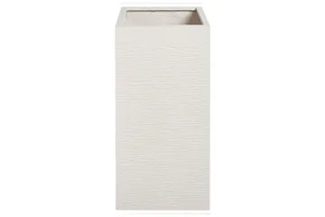 Trädgårdskruka Beliani Dion Beige, 33x33x70 cm Beige - Interiør - Dekorasjon & innredningsdetaljer - Krukker - Utepotter