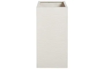 Trädgårdskruka Beliani Dion Beige, 40x40x77 cm Beige - Interiør - Dekorasjon & innredningsdetaljer - Krukker - Utepotter