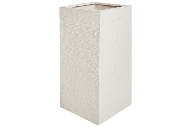 Trädgårdskruka Beliani Dion Beige, 40x40x77 cm Beige - Interiør - Dekorasjon & innredningsdetaljer - Krukker - Utepotter