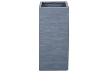 Trädgårdskruka Beliani Dion Grå, 26x26x61 cm Grey - Interiør - Dekorasjon & innredningsdetaljer - Krukker - Utepotter