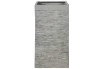 Trädgårdskruka Beliani Dion Grå, 40x40x77 cm Grey - Interiør - Dekorasjon & innredningsdetaljer - Krukker - Utepotter