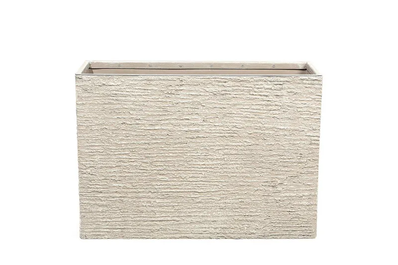 Trädgårdskruka Beliani Edessa Beige, 80x34x56 cm Beige 80x34x56 cm