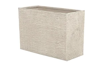 Trädgårdskruka Beliani Edessa Beige, 80x34x56 cm Beige 80x34x56 cm - Interiør - Dekorasjon & innredningsdetaljer - Krukker - Utepotter