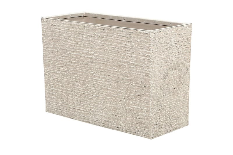 Trädgårdskruka Beliani Edessa Beige, 80x34x56 cm Beige 80x34x56 cm - Interiør - Dekorasjon & innredningsdetaljer - Krukker - Utepotter