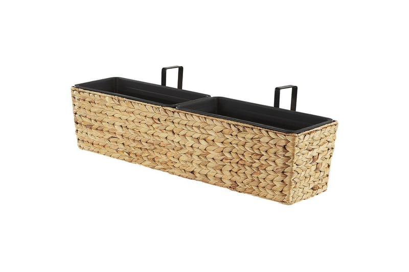 Trädgårdskruka Beliani Kawala Beige, 80x18x20 cm Beige - Interiør - Dekorasjon & innredningsdetaljer - Krukker - Utepotter