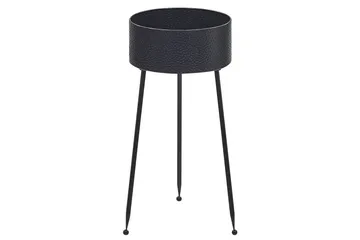 Trädgårdskruka Beliani Leika 29x26x50 cm Black - Interiør - Dekorasjon & innredningsdetaljer - Krukker - Utepotter