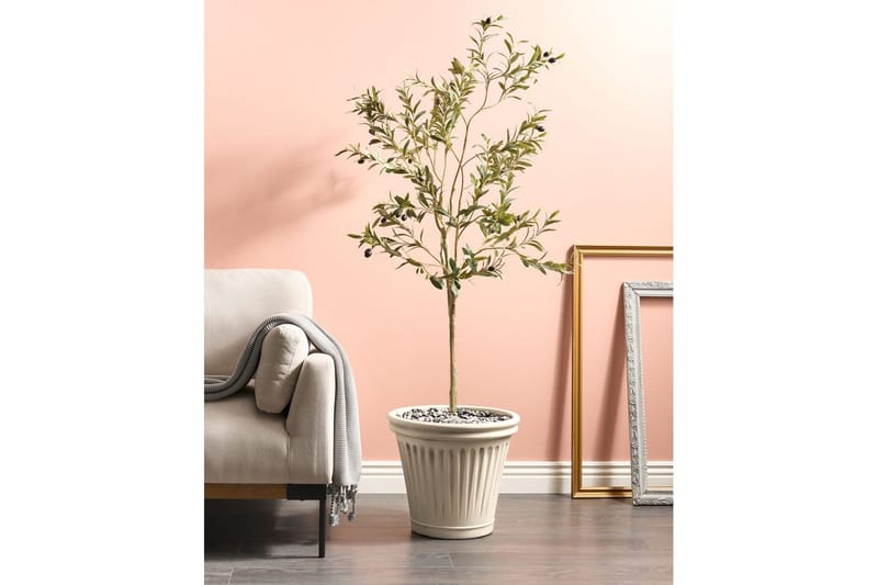 Trädgårdskruka Beliani Maize Beige Beige - Interiør - Dekorasjon & innredningsdetaljer - Krukker - Utepotter