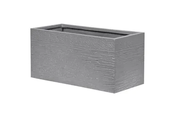 Trädgårdskruka Beliani Myra 50x23x24 cm Grey - Interiør - Dekorasjon & innredningsdetaljer - Krukker - Utepotter
