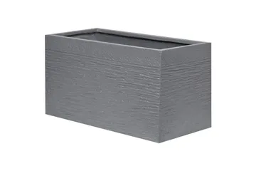 Trädgårdskruka Beliani Myra 60x29x30 cm Grey - Interiør - Dekorasjon & innredningsdetaljer - Krukker - Utepotter