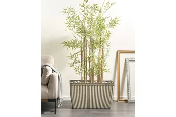 Trädgårdskruka Beliani Sisal 74x32x43 cm Beige - Interiør - Dekorasjon & innredningsdetaljer - Krukker - Utepotter