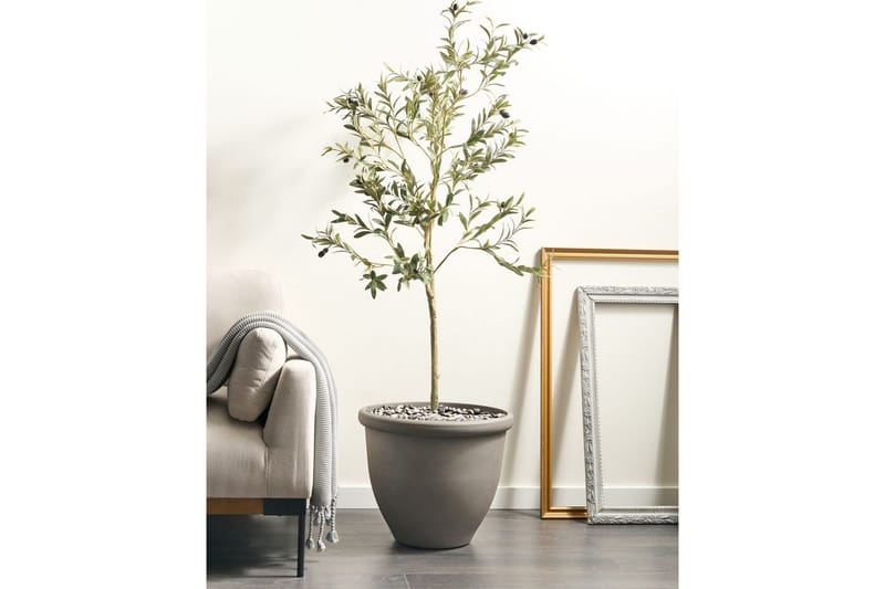 Trädgårdskruka Beliani Tesalia Beige Grey - Interiør - Dekorasjon & innredningsdetaljer - Krukker - Utepotter