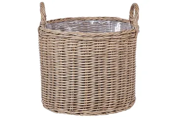 Trädgårdskruka Beliani Pendula set om 3 Brun Brown - Interiør - Dekorasjon & innredningsdetaljer - Krukker - Utepotter