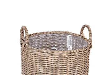 Trädgårdskruka Beliani Pendula set om 3 Brun Brown - Interiør - Dekorasjon & innredningsdetaljer - Krukker - Utepotter