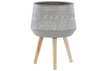 Trädgårdskruka Malaki Grey||White||Light colored wood - Interiør - Dekorasjon & innredningsdetaljer - Krukker - Utepotter
