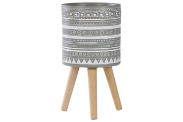 Trädgårdskruka Nausa Grey||White||Light colored wood - Interiør - Dekorasjon & innredningsdetaljer - Krukker - Utepotter