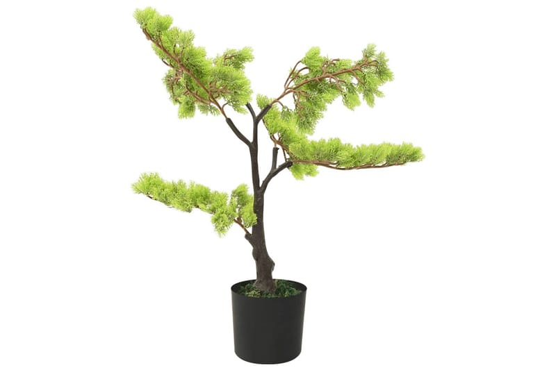 Kunstig sypress bonsai med potte 60 cm grønn - grønn - Kunstige planter - Blomsterdekorasjon