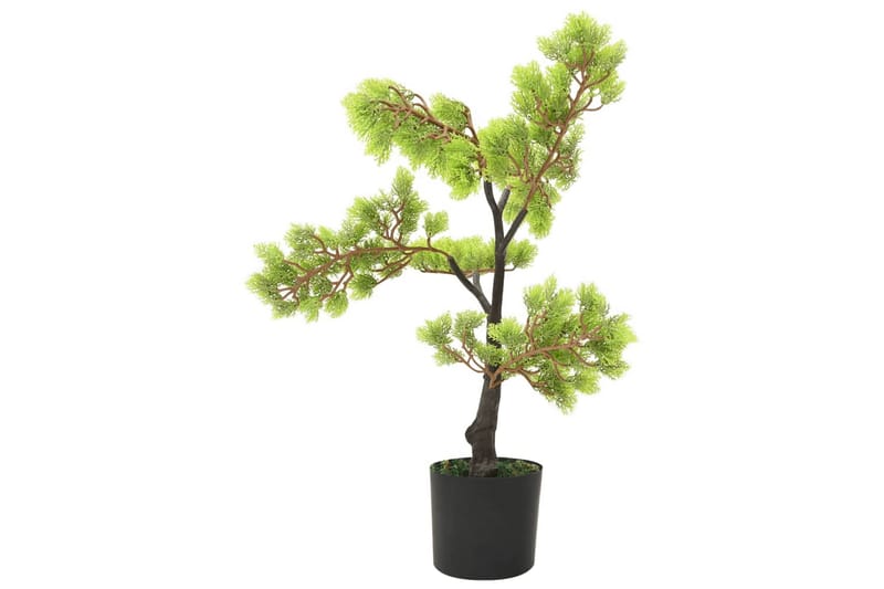 Kunstig sypress bonsai med potte 60 cm grønn - grønn - Kunstige planter - Blomsterdekorasjon