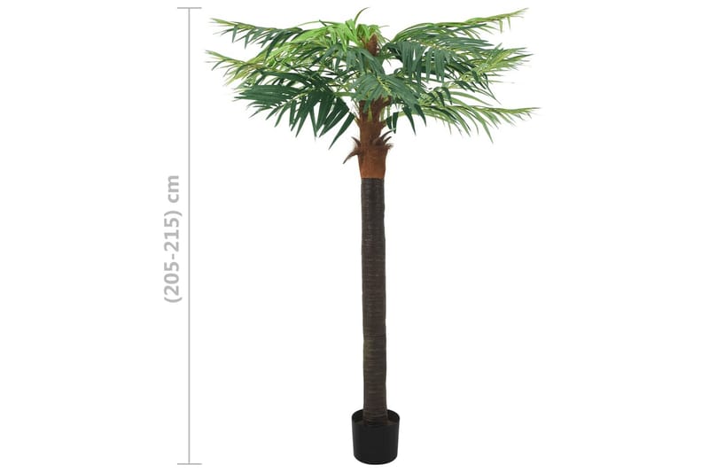 Kunstig palmetre med potte 215 cm grønn - grønn - Kunstige planter - Blomsterdekorasjon
