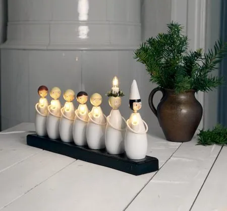 Luciatog lysestake 48 cm - hvit - Interiør - Dekorasjon & innredningsdetaljer - Julepynt & juledekorasjon