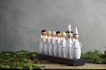 Luciatog lysestake 48 cm - hvit - Interiør - Dekorasjon & innredningsdetaljer - Julepynt & juledekorasjon