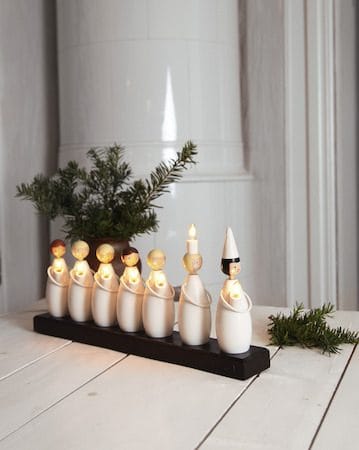 Luciatog lysestake 48 cm - hvit - Interiør - Dekorasjon & innredningsdetaljer - Julepynt & juledekorasjon