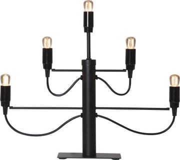 Milano lysestake 46 cm - matt svart - Interiør - Dekorasjon & innredningsdetaljer - Julepynt & juledekorasjon
