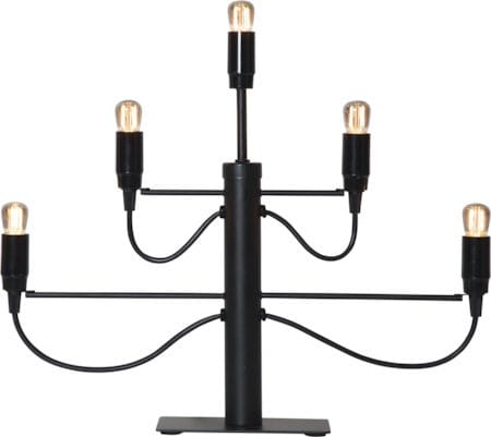 Milano lysestake 46 cm - matt svart - Interiør - Dekorasjon & innredningsdetaljer - Julepynt & juledekorasjon