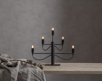 Milano lysestake 46 cm - matt svart - Interiør - Dekorasjon & innredningsdetaljer - Julepynt & juledekorasjon