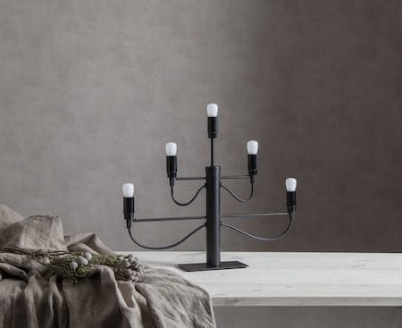 Milano lysestake 46 cm - matt svart - Interiør - Dekorasjon & innredningsdetaljer - Julepynt & juledekorasjon